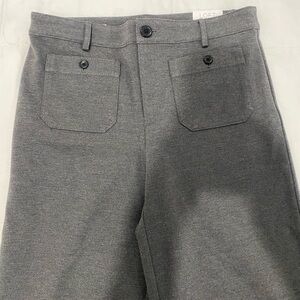 LOFT Gray Front-Pocket Ponte Pants